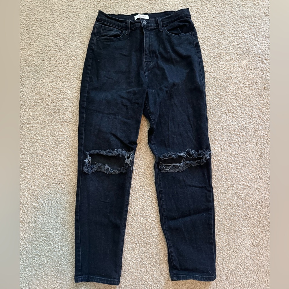 Grey Bandit Ryder Black Boyfriend Jeans (WORN)